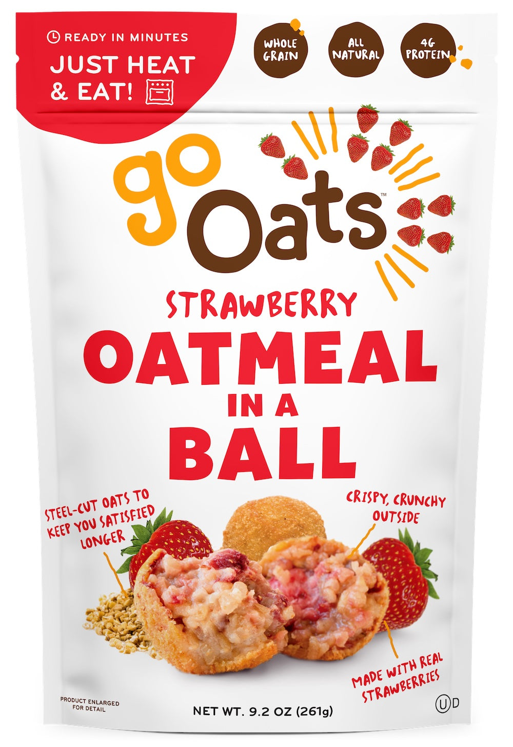 Strawberry Oatmeal in a Ball