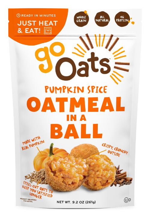 Pumpkin Spice Oatmeal in a Ball